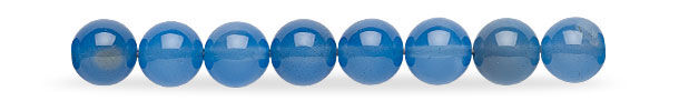 Blue Agate Gemstone Beads